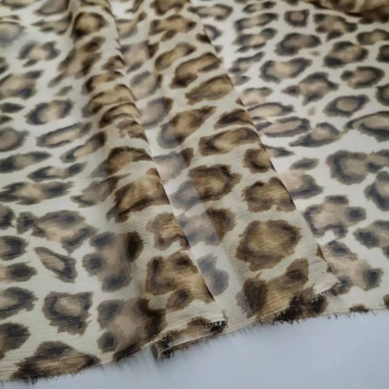 

On Sale Fashion Silk Leopard Fabric Sewing Dress Costume DIY Tissue