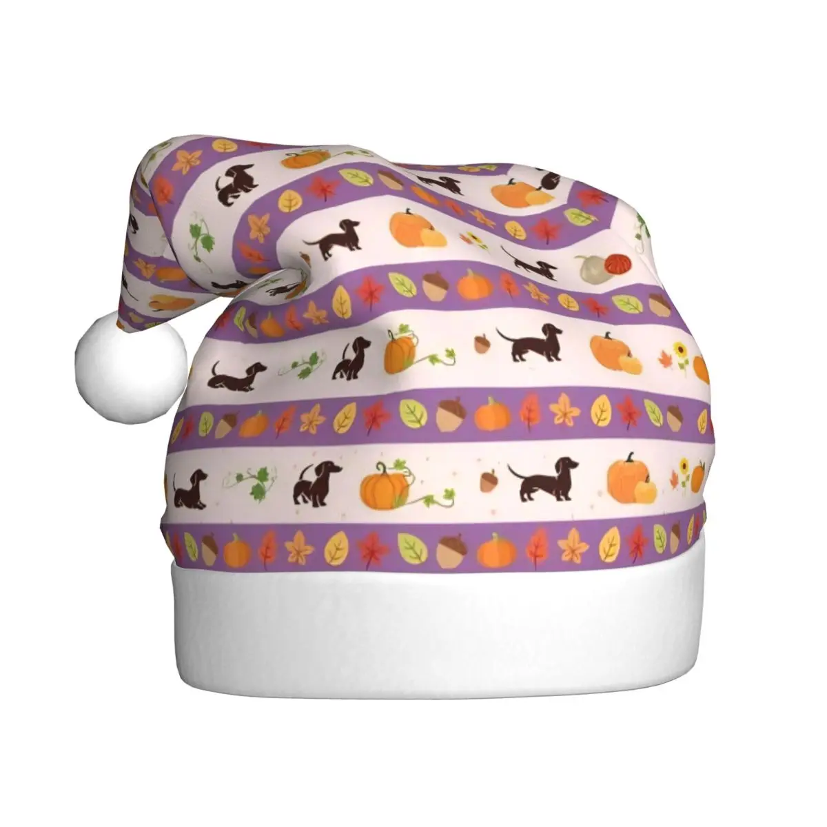 Dachshund Christmas Hat for Adult Men Women Dogs Animal Santa Hat Cap Festival Decoration