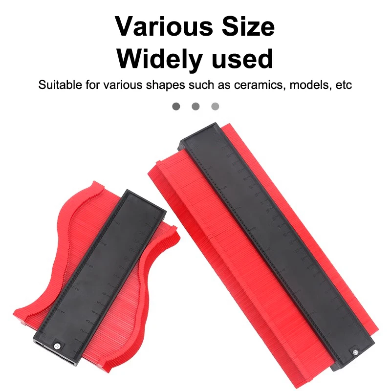 Profile Contour Gauge Line Copier Ruler Cutting Template Construction Woodworking Measuring Instrument Ceramic Tiling Tiles Tool