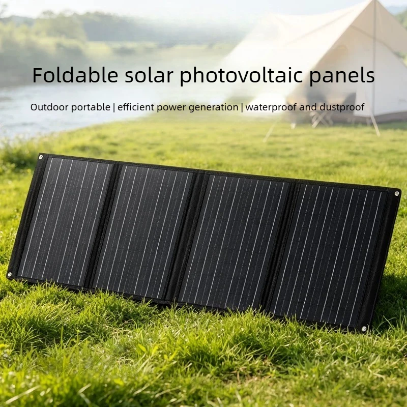 90W Monocrystalline Silicon Solar Power Panel, Photovoltaic Panel, Foldable Portable Power Supply