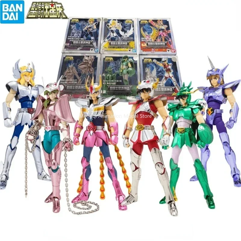 In Stock Bandai Saint Seiya Cloth Myth Bronze Saint V1 Renaissance Seiya Purple Dragon Ikki Jun Hyoga Toy Collection Gift