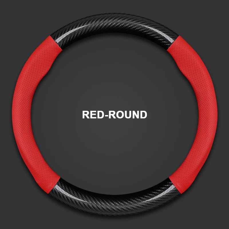 

Кожаный чехол на руль автомобиля из углеродного волокна для Cadillac CT4 CT5 CT6 EXT STS SLS SLR SRX XLR XTS XT4 XT5 XT6 ATS CTS Escalade