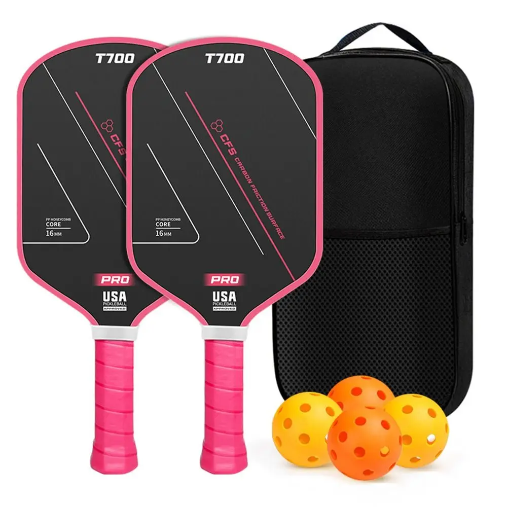 

Durable T700 Pickleball Paddle 16mm Carbon Fiber Pickleball Rackets Frosted Surface Lightweight Game Supplies for Men Women