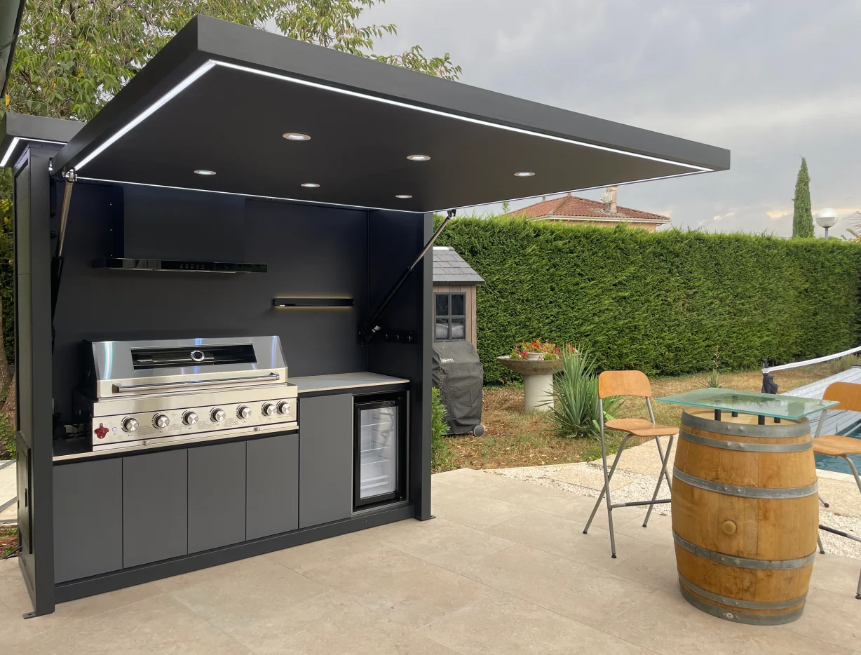 Outdoor Camping Kitchen Setup - カスタマイズ可能なガーデン屋外キッチンシンクユニット（蛇口と水切り板付き）、食品洗浄用、裏庭パティオキャンプ調理用