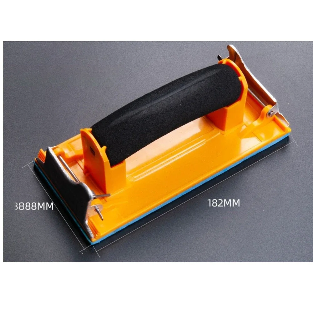 Supporto per carta vetrata levigatrice manuale per la lavorazione del legno 180*85*30mm strumento abrasivo manico in schiuma rettifica leggera di alta qualità