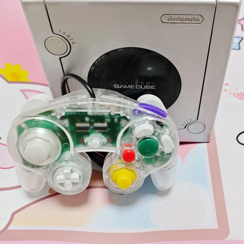 New Gamepad For GameCube NGC Gamepads Transparent Color Wired Game Controller Joystick for NGC Game Console Compatible with Wii image 4