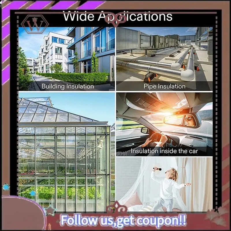 ABBG-1 Roll Silver Reflective Wrap Insulation Bubble Film For Require A Vapor Barrier
