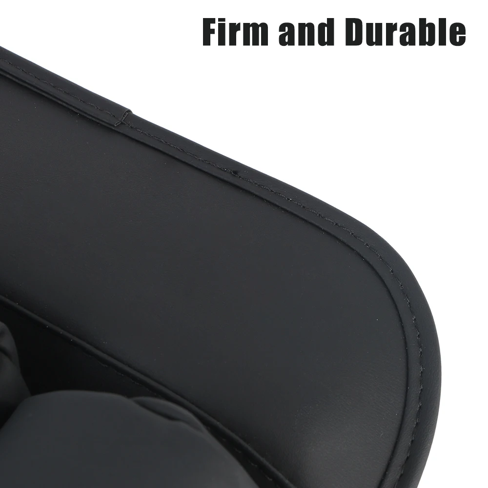 With Cup Holder Car Seat Gap Organizer for Cellphones Pu Leather Auto Console Side Storage Box Multifunction image 3
