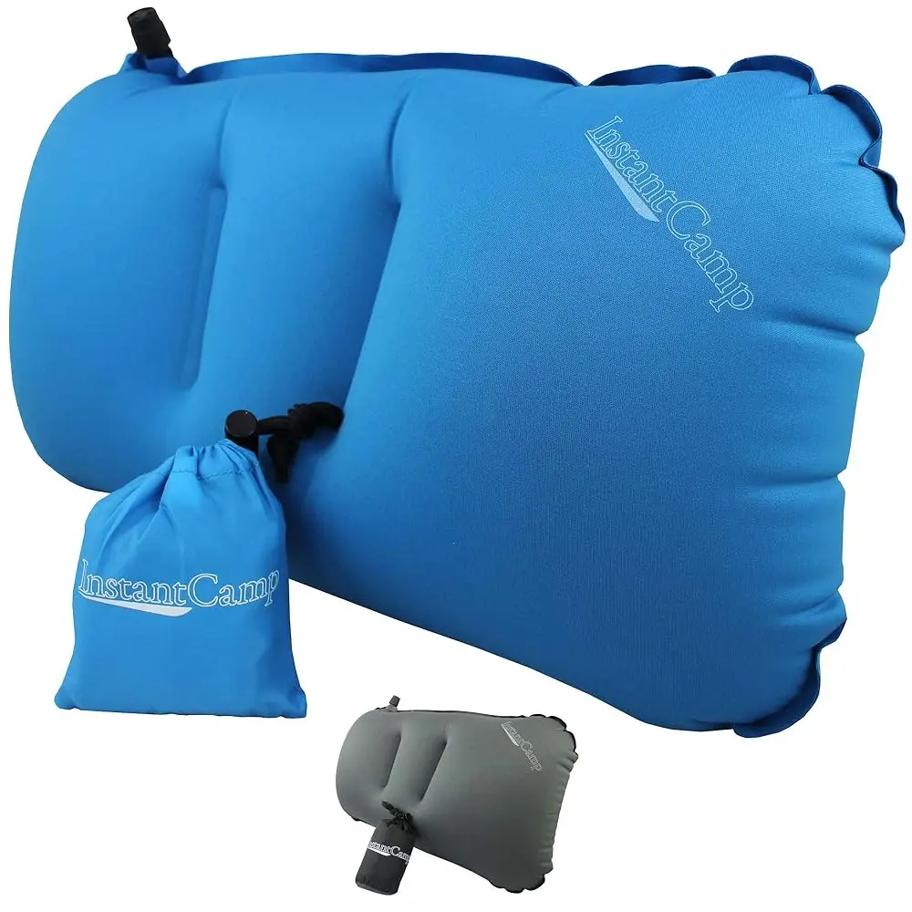 

Ультралегкая надувная подушка для походов и кемпинга - компактная, удобная, для поясницы, кемпинга, пеших прогулок (синяя)