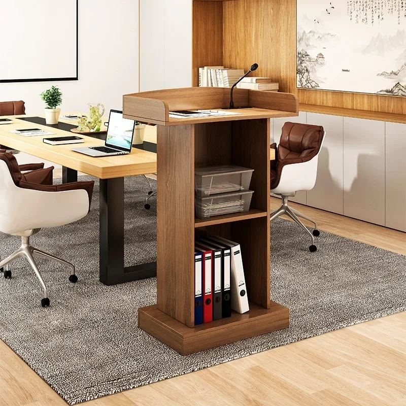 Lecture Simple and Modern Speech Welcome  Shopping Guide Lecture Reception Guest Host Desk Master of Ceremonies Desk