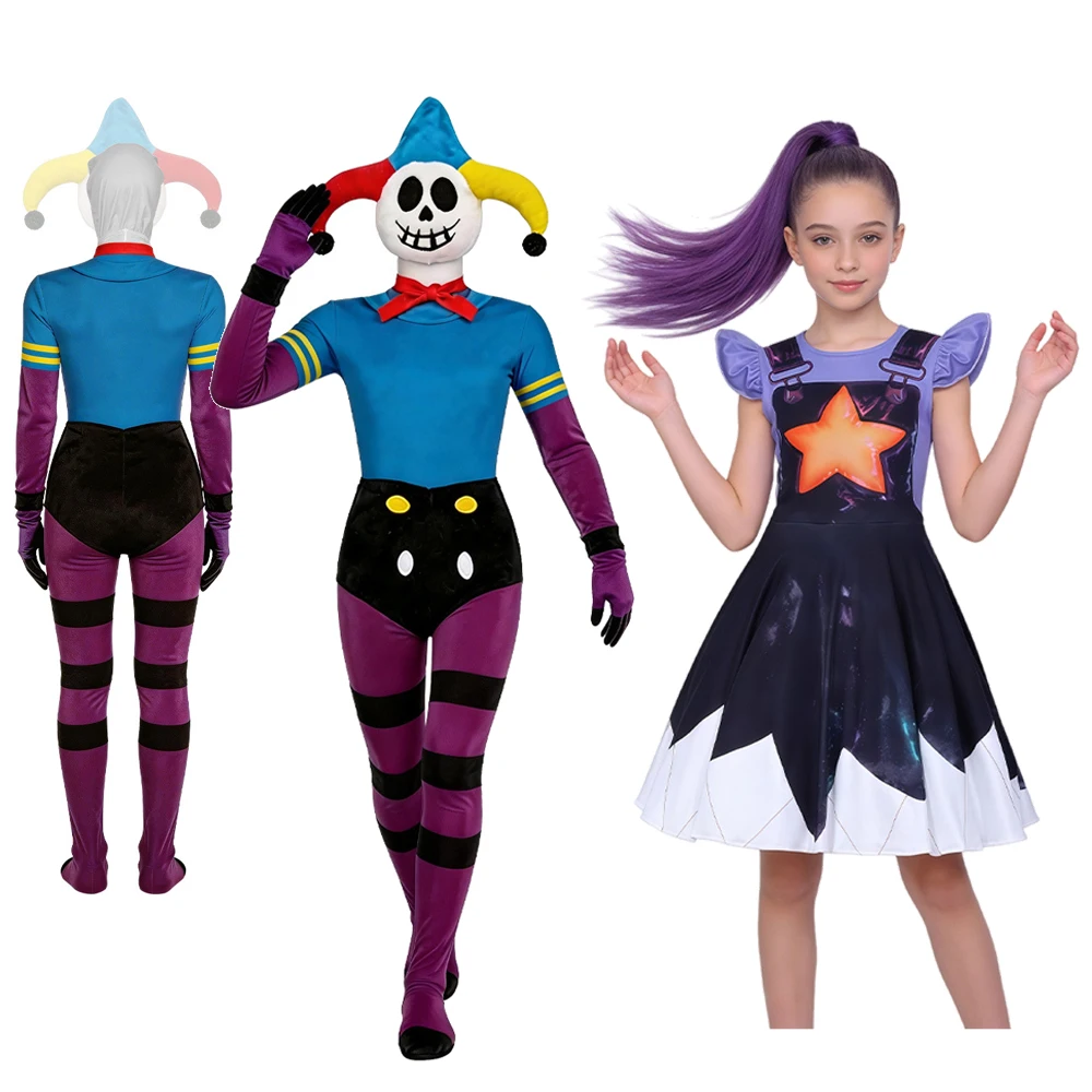Disfraz de Payaso Araña de Horror Game Time 5 Prototypes 1006 para Niñas, Vestido de Lily Lovebraids, Ropa de Payaso para Juego de Roles