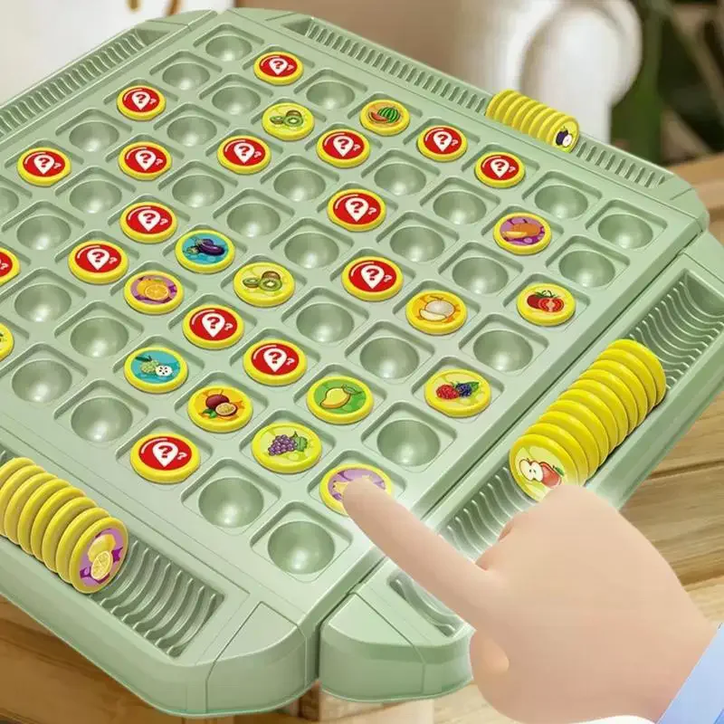 Interactive Family Game Set: Fruit Flip Chess Collection for Cognitive Development