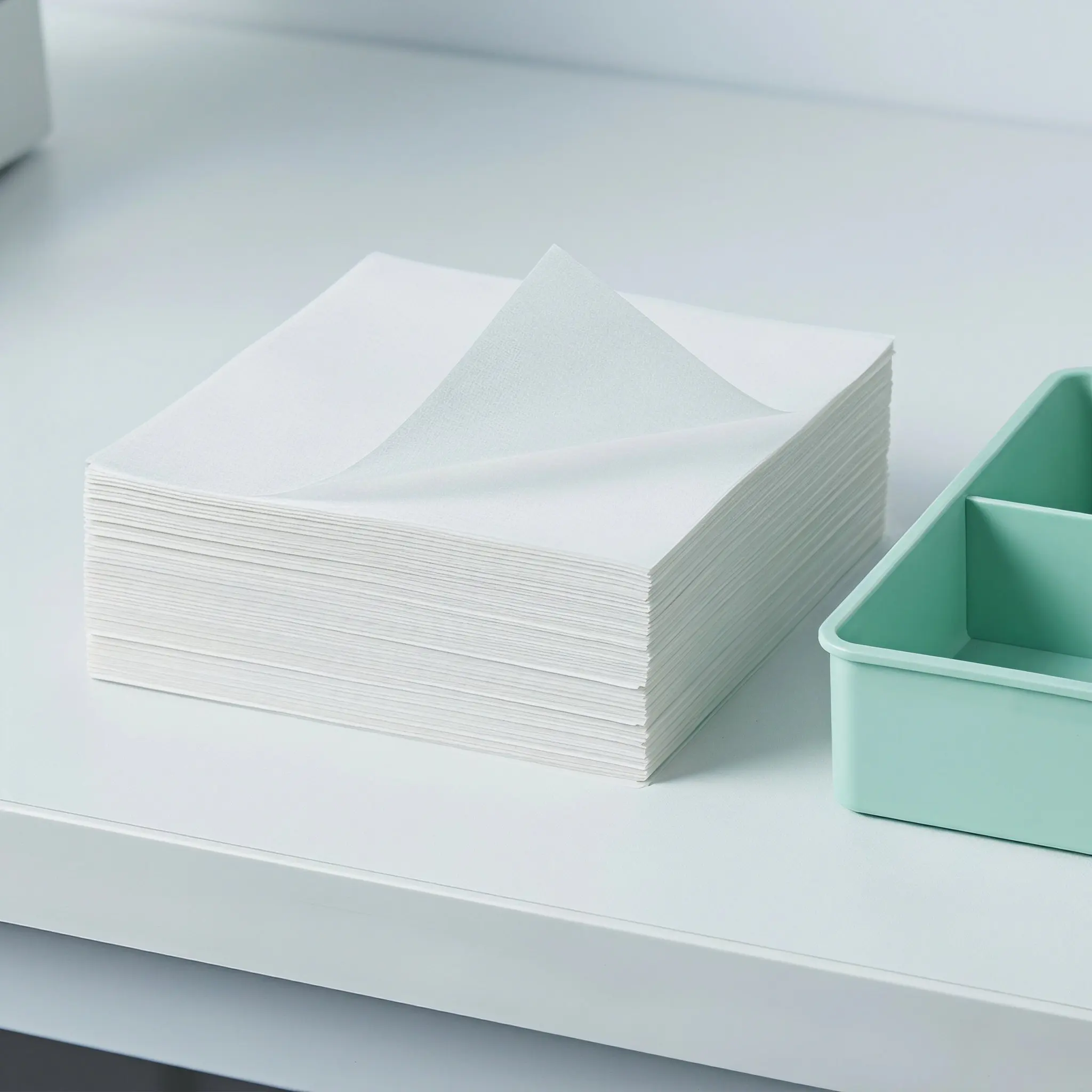 500Pcs Sample Weighing Sheet Non Absorbing Double Smooth Paper Sheets 3.9x3.9inch Laboratory Balance Paper Sample Weighing Sheet