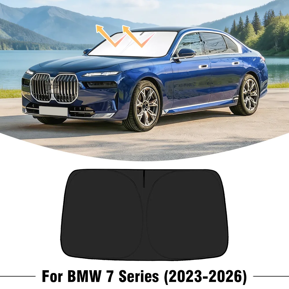 

For BMW 7 Series 2023 2024 2025 2026 Car Windshield Sunshade Cover Front Window Sun Shade Visor UV Protection Accessories
