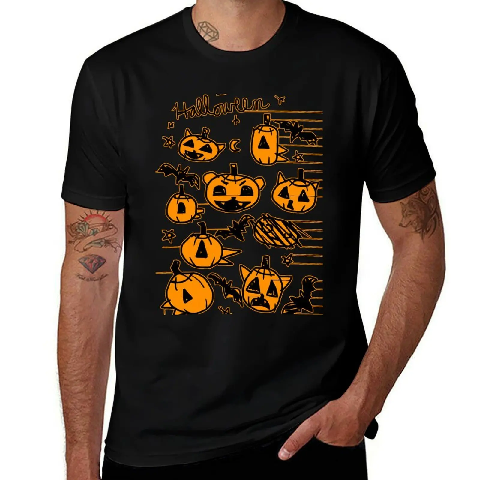 Night In The Woods Harfest Pumpkins T-Shirt Work Basic Short Sleeve Top T-Shirt
