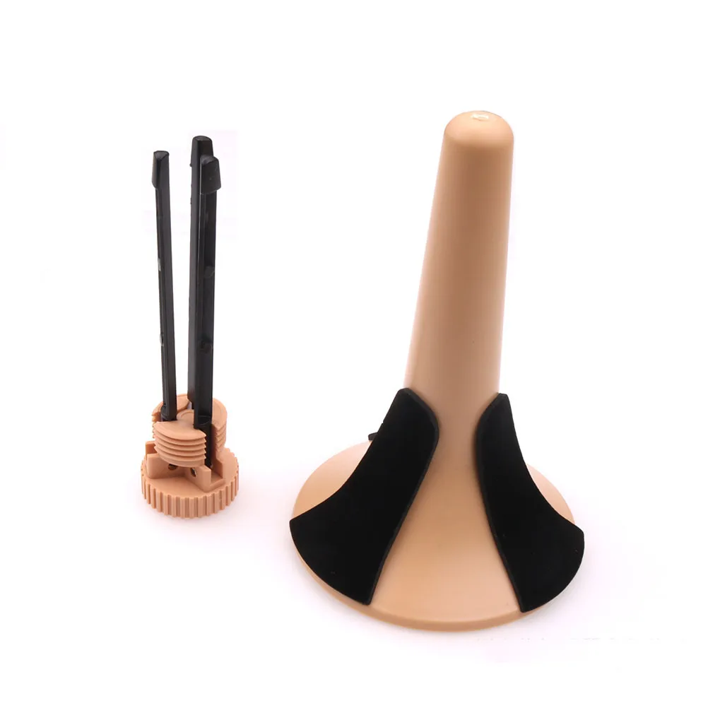 

Sturdy Trumpet Holder with 3 Metal Legs Detachable Bracket for Bell Mouth Protection Rotating Screw Fit All Brass Instruments