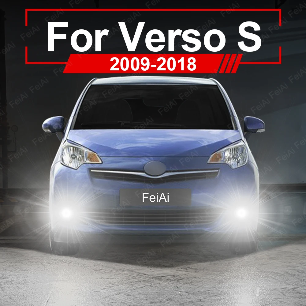 

Светодиодные передние противотуманные фары для Toyota Verso S Verso-S 2009 2010 2011 2012 2013 2014 2015 2016 2017 2018 Аксессуары Светодиодные противотуманные фары Лампа