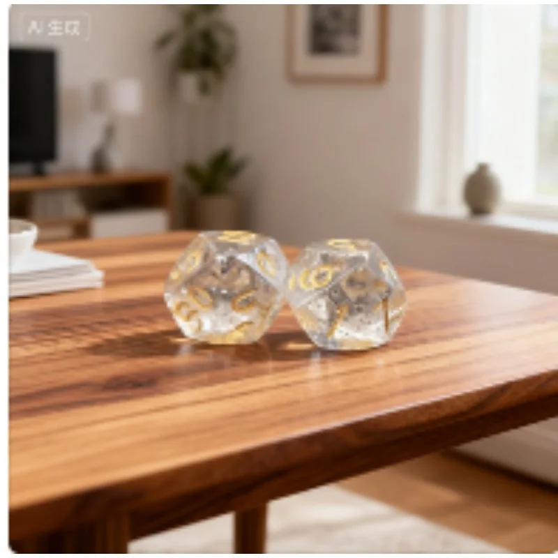 

Набор многогранных кубиков с золотым номером, состоящий из 7 предметов от D4 до D20, для настольных ролевых игр, DND, игровые аксессуары, инструмент для развлечений на настольной игры