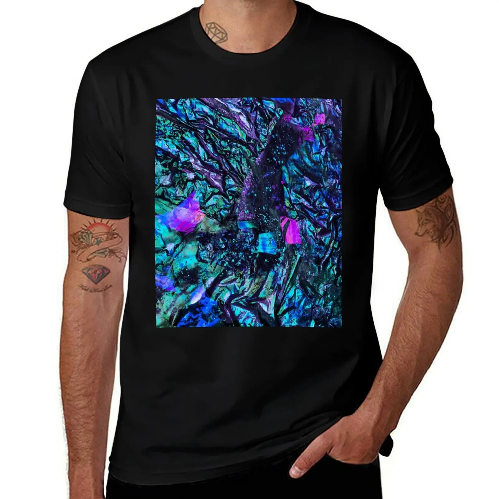 

Peacock Iridescent T-Shirt mens graphic t shirts cotton t shirts high quality essential t shirt T-shirt
