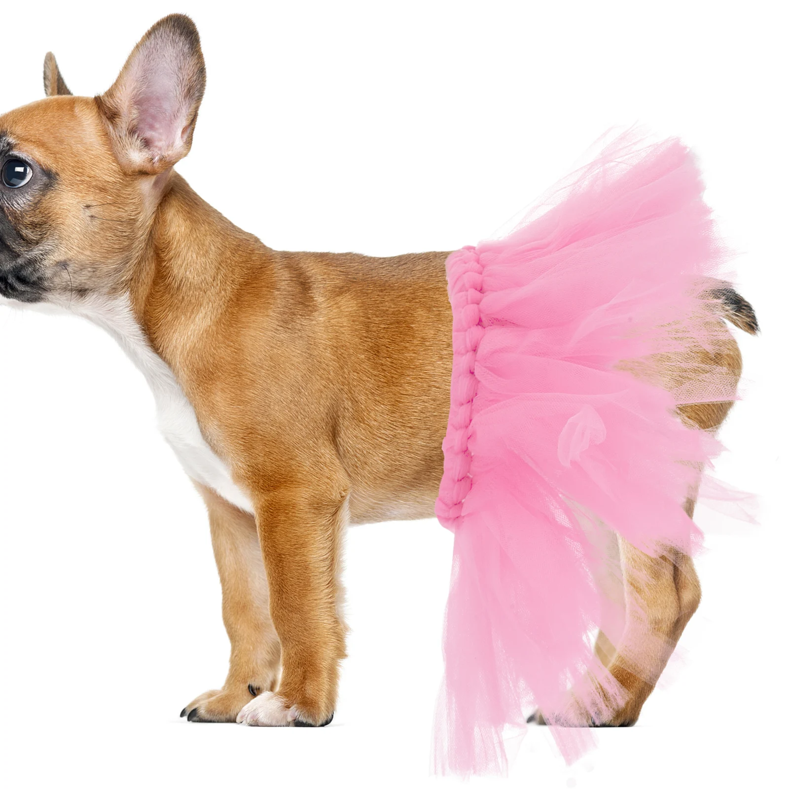 

2 Pcs Pet Mesh Dress Dog Ballerina Costume Skirt for Clothing Cute Dresses Polyester Tutu