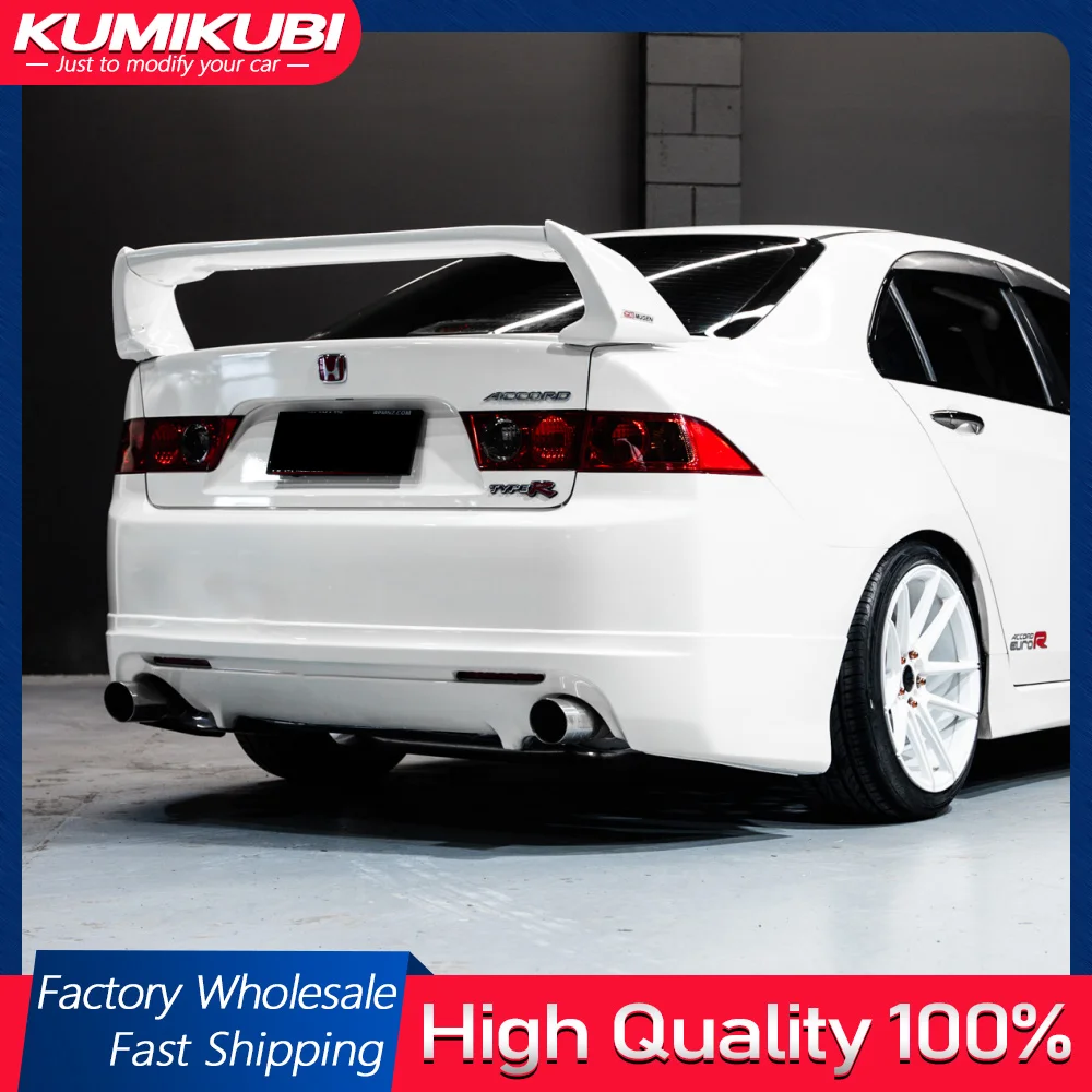 Para HONDA ACCORD ABS FD2 SPOILER 2003 2004 2005 2006 2007 tres piezas ACCORD cubierta de arranque de coche SPOILER de ala trasera