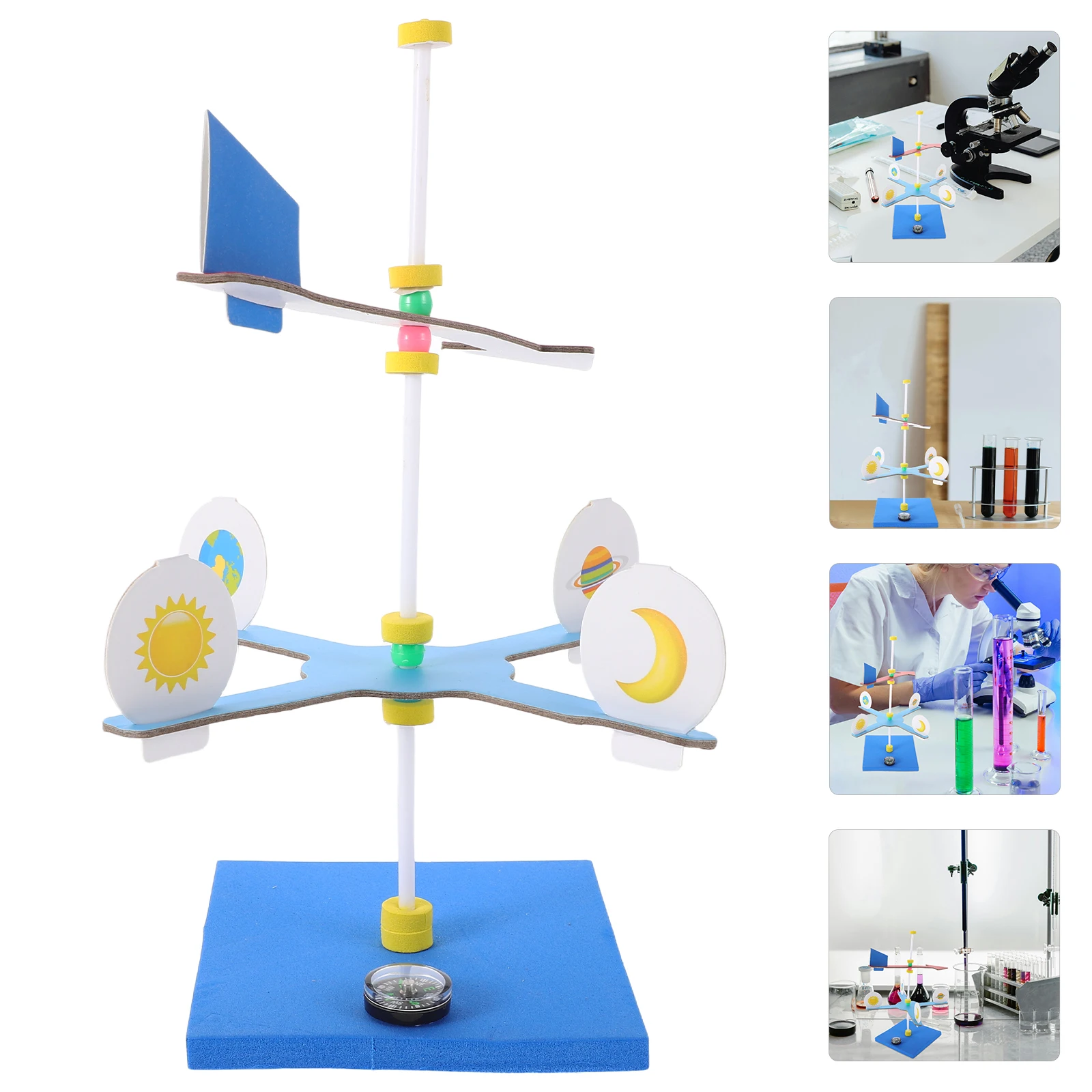 

Weather Vane Toy Diy Wind Assembly Toys Children's Science Kits Plaything Teaching Aids Kid Experiment Kids Experiments Pupils