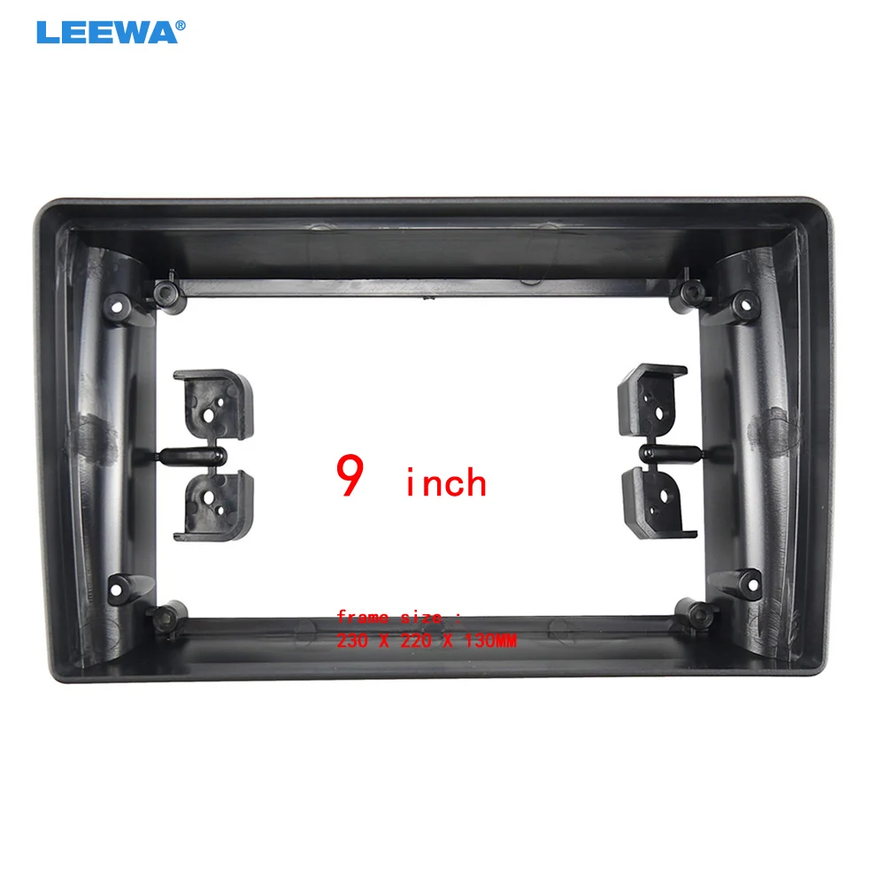 

LEEWA Car Audio 9" Big Screen Head Unit Dash Fascia Panel Frame Kit Adapter For Mazda Tribute 9 2000-2005 Dash Frame #CA4715