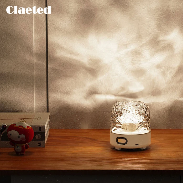 Water Ripple Projection Light Bluetooth Speaker Living Room Bedroom Bedside Small Night Light Restaurant Bar Atmosphere Light