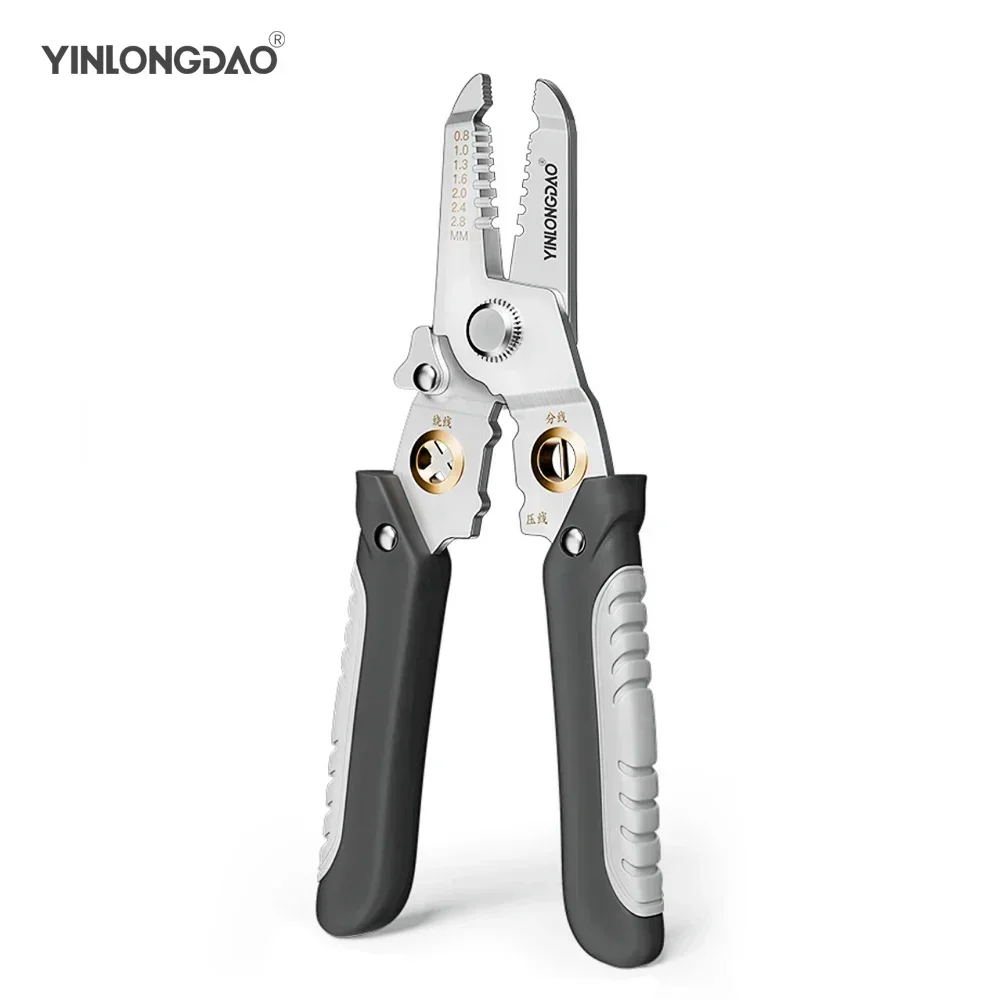 

Electrical Wire Stripper Crimper Cable Cutter Electrician Wire Stripper Tools Adjustable Automatic Wire Stripper Tool