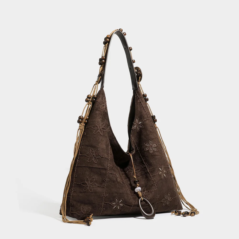 Mirad retro style tote bag for women, 2026 autumn and winter new trend, large capacity women's bag, fashionable commuting should