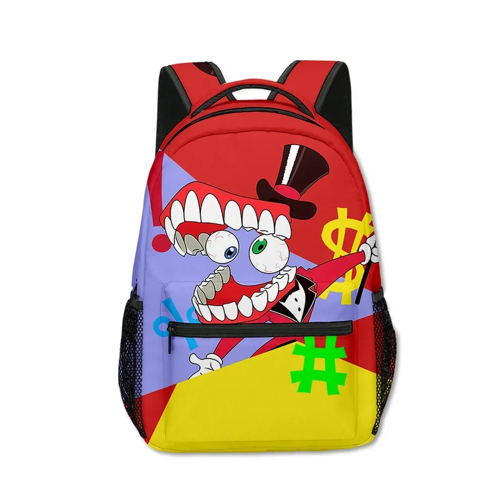 The Amazing Digital Circus Magical Digital Circus School Bag Students Start School Fashion Casual Backpack Cartoon Backpack