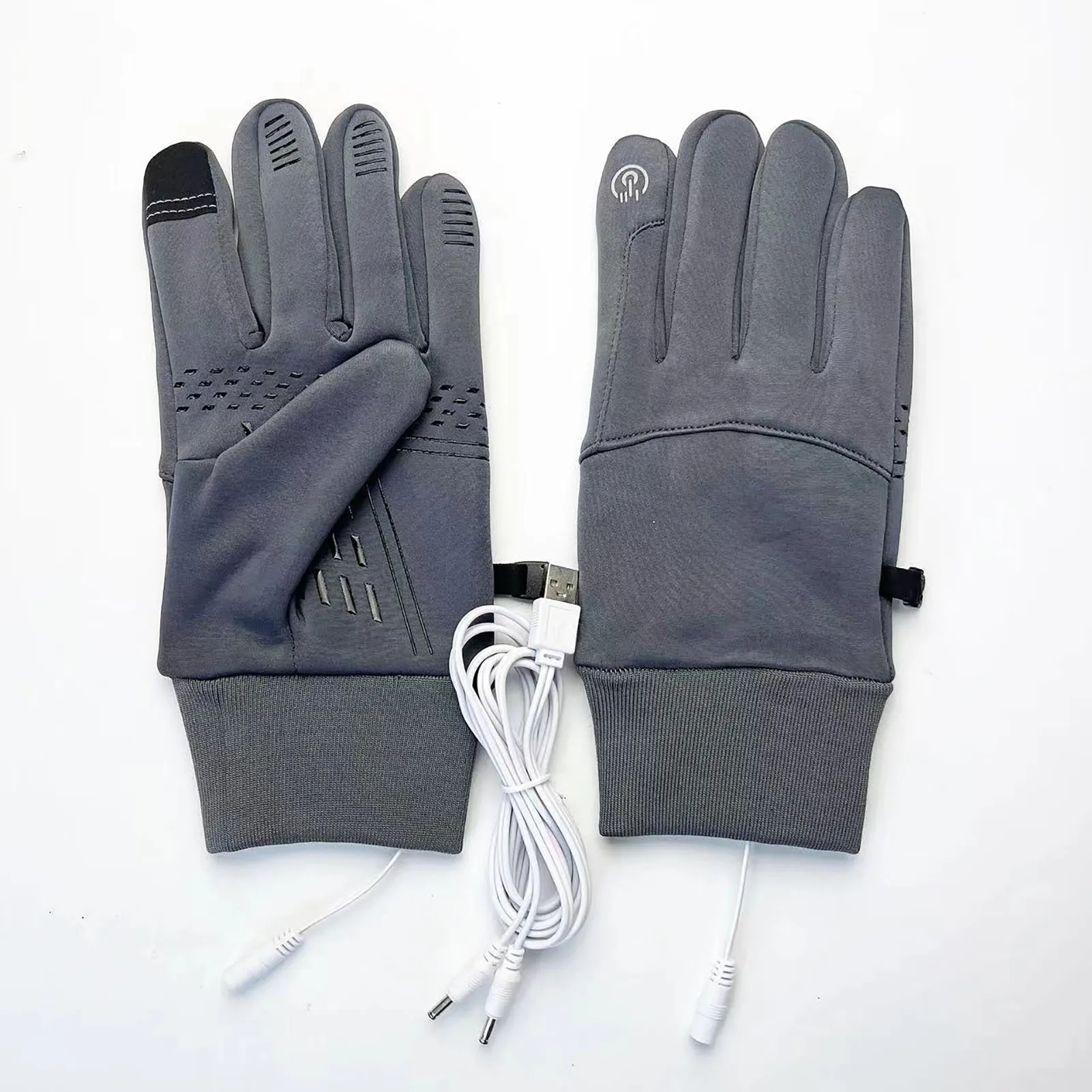 Gants chauffants USB pour homme et femme, écran tactile, mitaines métropolitaines, temps froid, ski, pêche, hiver