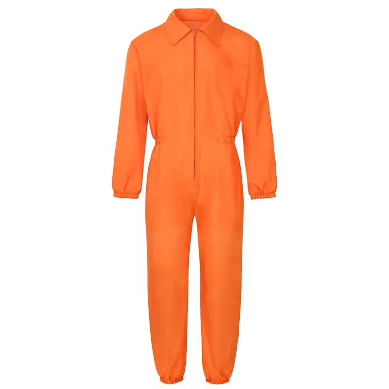 Uniforme naranja de prisionero, ropa de trabajo, mono DOC, disfraz de Cosplay de Halloween, ropa personalizada de prisionero