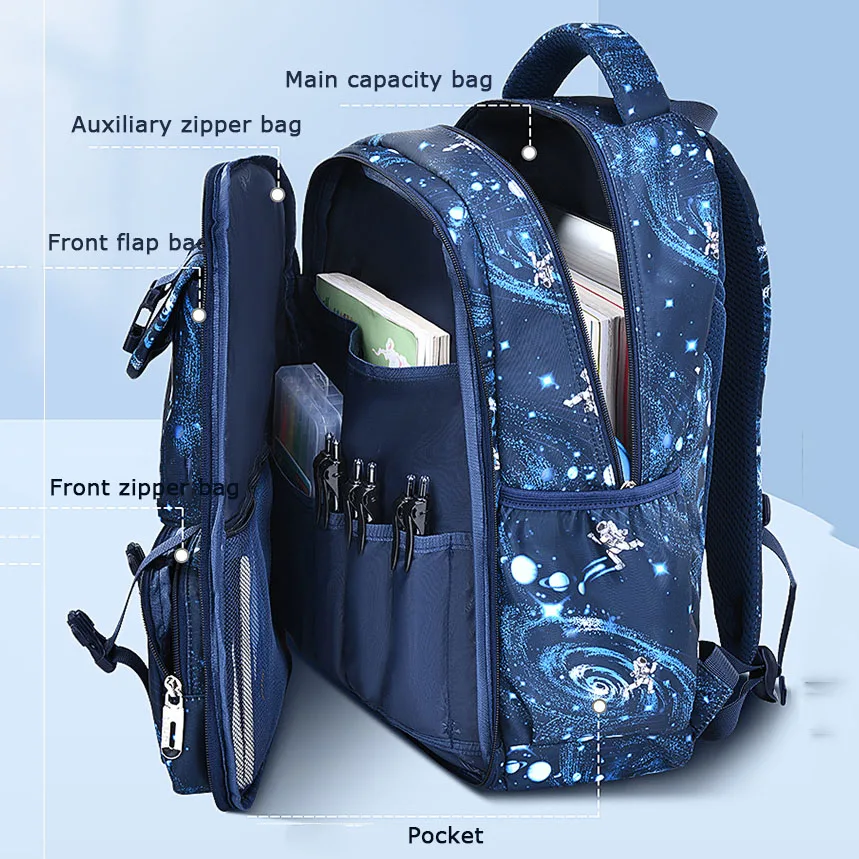 2024 hot new children school bags for teenagers boys girls big capacity school backpack waterproof satchel kids book bag mochila