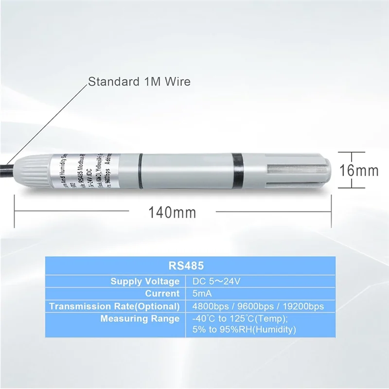 ABMR-RS485 جهاز إرسال درجة الحرارة والرطوبة جهاز إرسال القناة المتكامل لدرجة الحرارة والرطوبة