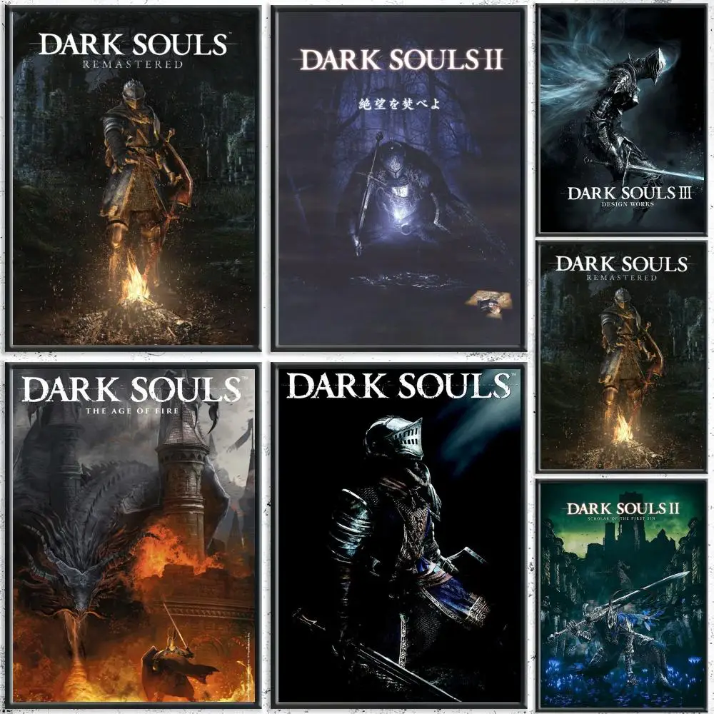 popular Dark Souls Poster HD Waterproof Self-Adhesive Wall Art – Multi-Scene Use, Top Gift Pick