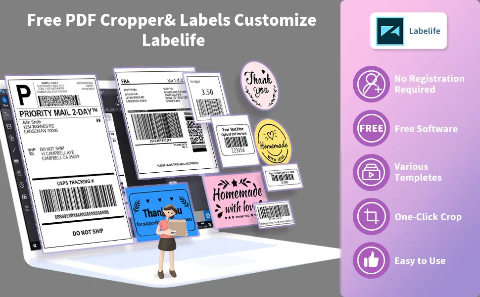 XP-460B/420B 4Inch Verzending Label/Express/Thermische Barcode Label Printer Compatibel Met Verzending Label 4X6 Inches Label