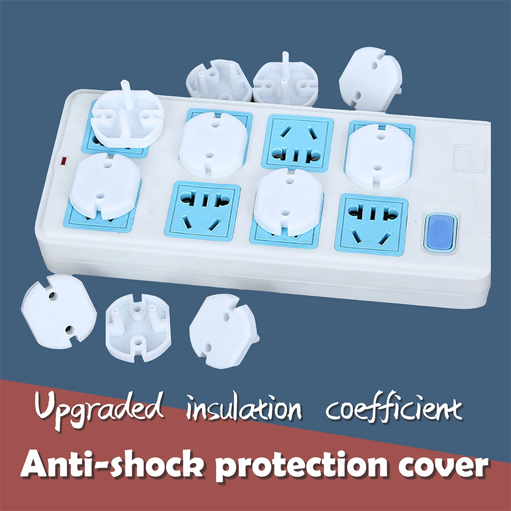 20PCS European Standard Child Safety Protection Socket Plug Baby Electric Shock Protection European Style Power Supply Cover