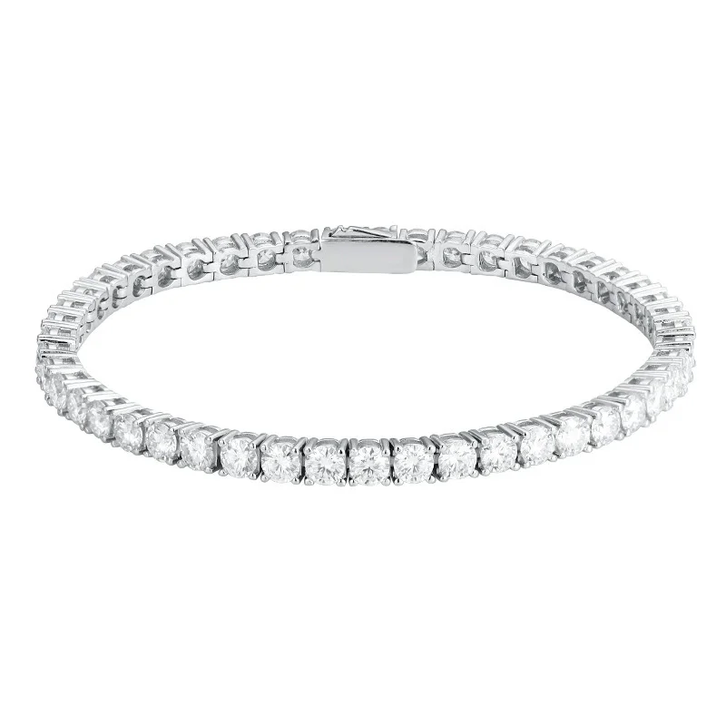 

ZFSILVER модный классический браслет-цепочка из серебра 925 пробы D с муассанитом для очаровательных женских аксессуаров, роскошные ювелирные изделия, подарок SL167