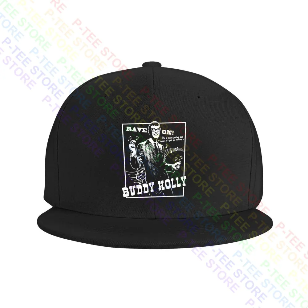 Buddy Holly Rave On Baseball Cap Snapback Caps Knitted Bucket Hat