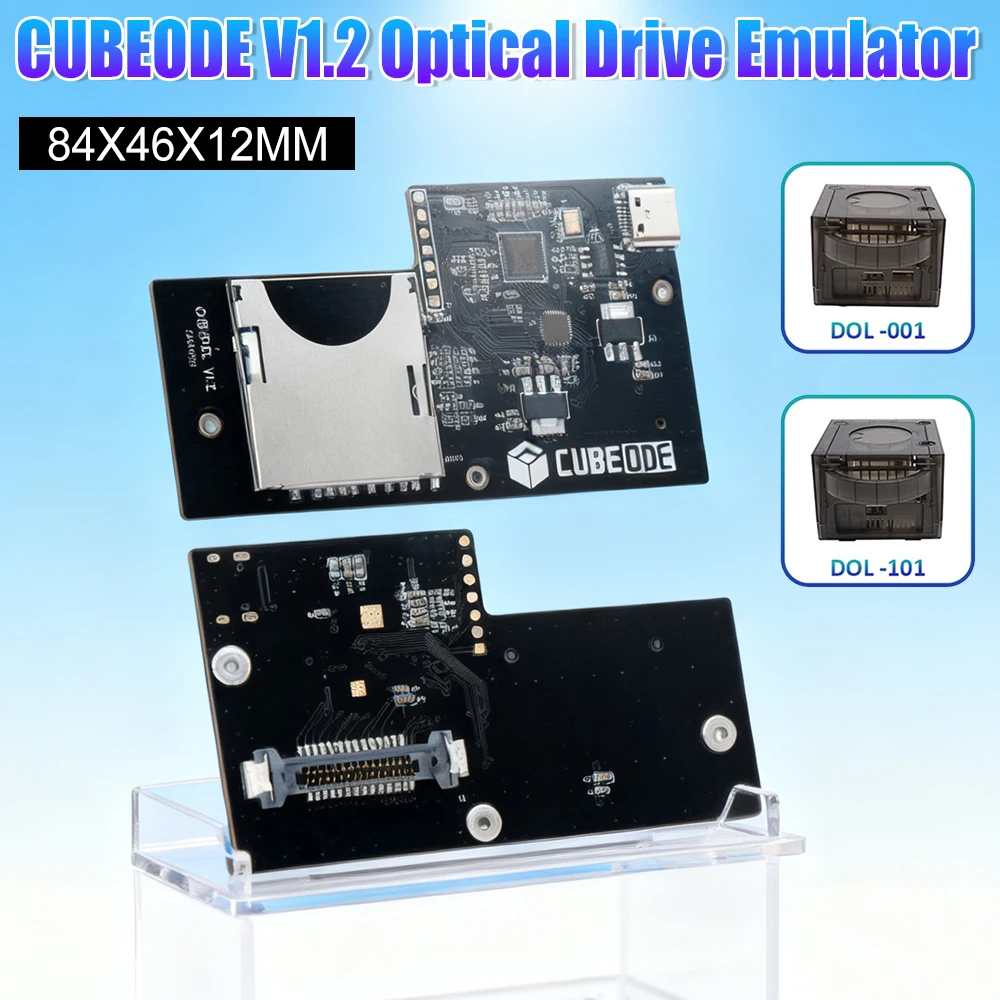 cubeode-v12-game-console-optical-drive-emulator-board-replace-dvd-drive-no-sd2sp2-sdgecko-drive-emulator-for-ngc-gamecute-new