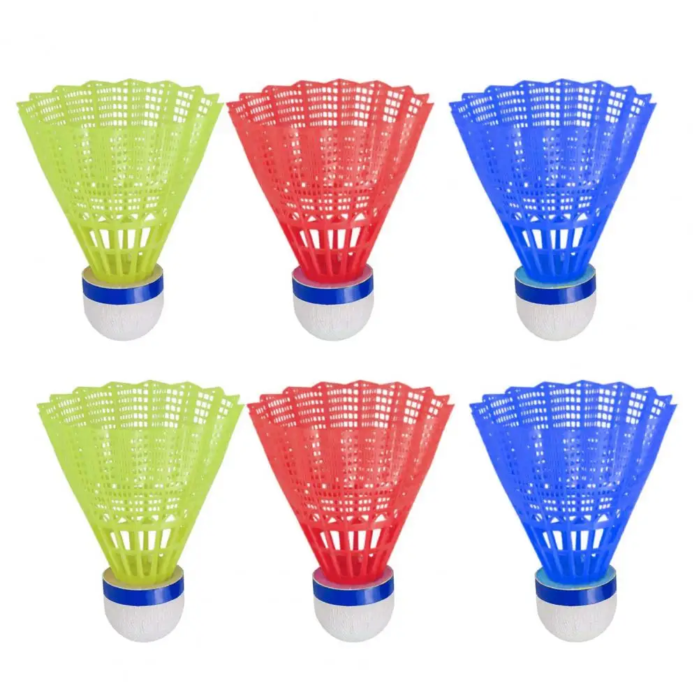 Foam Shuttlecocks Colorful Led Badminton Shuttlecocks Set for Indoor/outdoor Sports Activities 6pcs Badminton Balls for Children