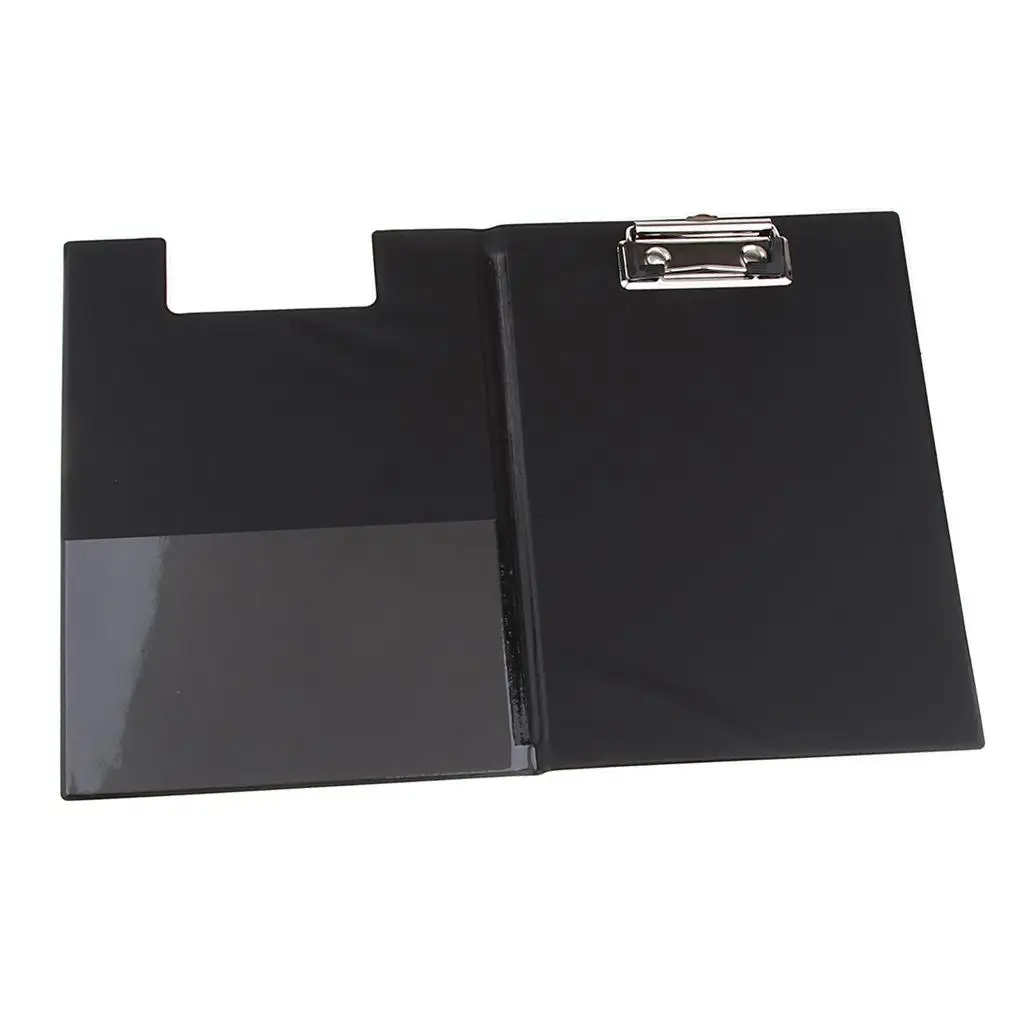 Clipboard for Document Storage, Writing Pad Made of Black PU