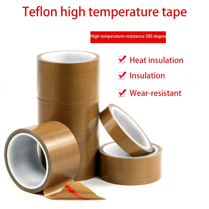 300°C Heat-resistant Adhesive Tape PTFE Heat-resistant Insulation Tape, Thermal Insulation Adhesive Tape, Thickness 0.13mm