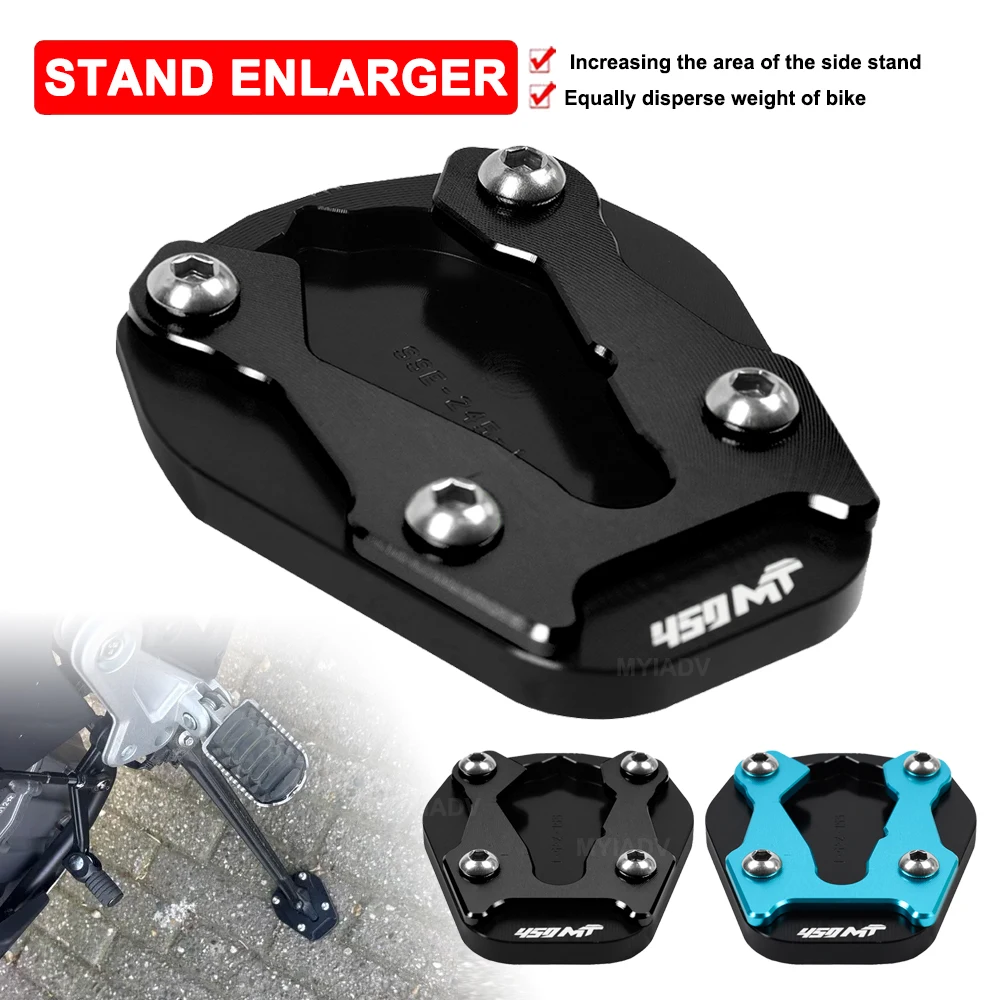 

For CFMOTO 450MT MT450 CF 450 MT 2024 2025 Motorcycles Kickstand Extension Foot Side Kick Stand Enlarger Plate Pad Accessories