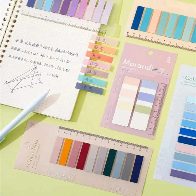 200 Sheets Colorful Sticky Notes Memo Pad Self Adhesive Label Note Bookmarks Notepad School Office Stationery Supplies