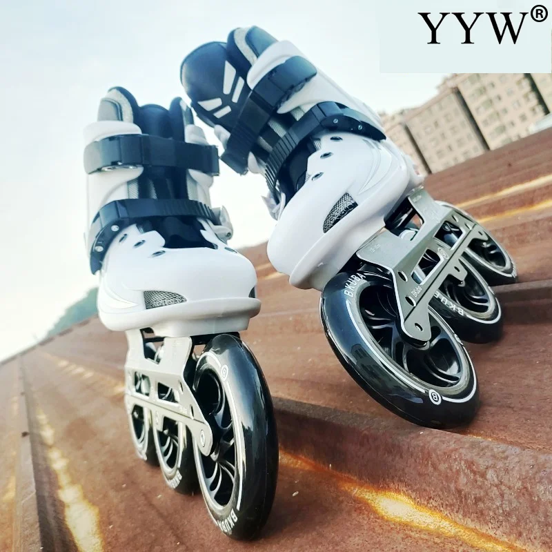 Inline Roller Skate Shoes 3 Wheels Sneakers Professional Men And Women Roller Skating Shoes Outdoor Imdoor Sport Parkour Runaway