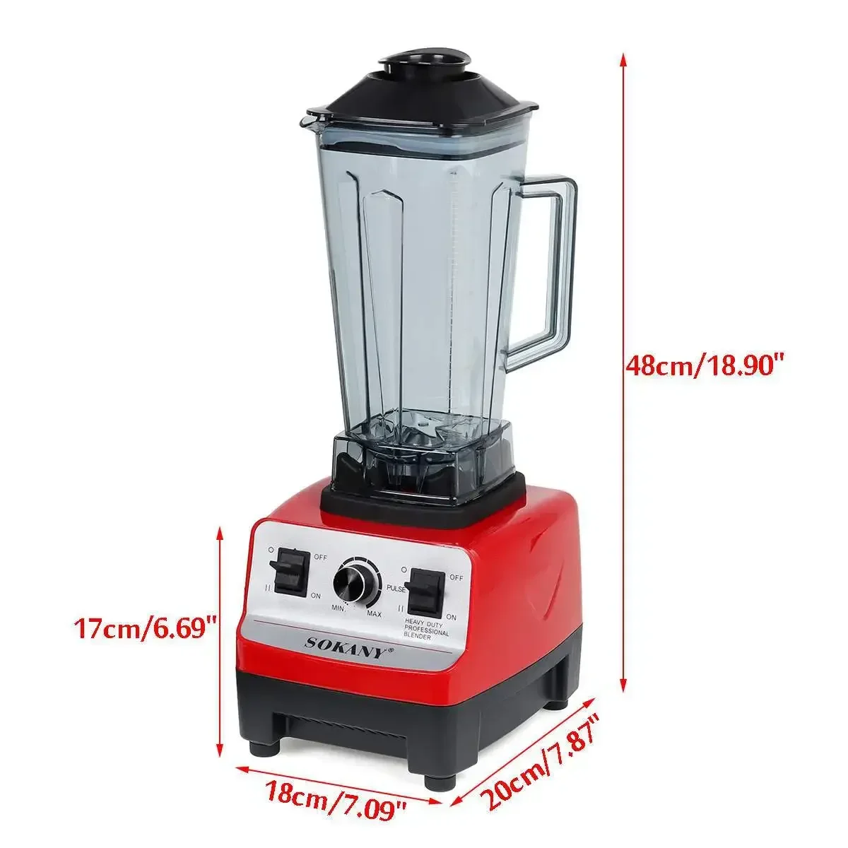 Houselin Professional Blender with 4500-Watt Base and Total Crushing Technology for Smoothies, Ice and Frozen Fruit