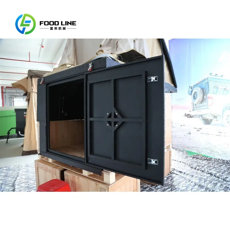 ute popup camper tray insert alloy heavy‑grade frame popup canopy for pickup cross‑country overland camping retrofit project view 5