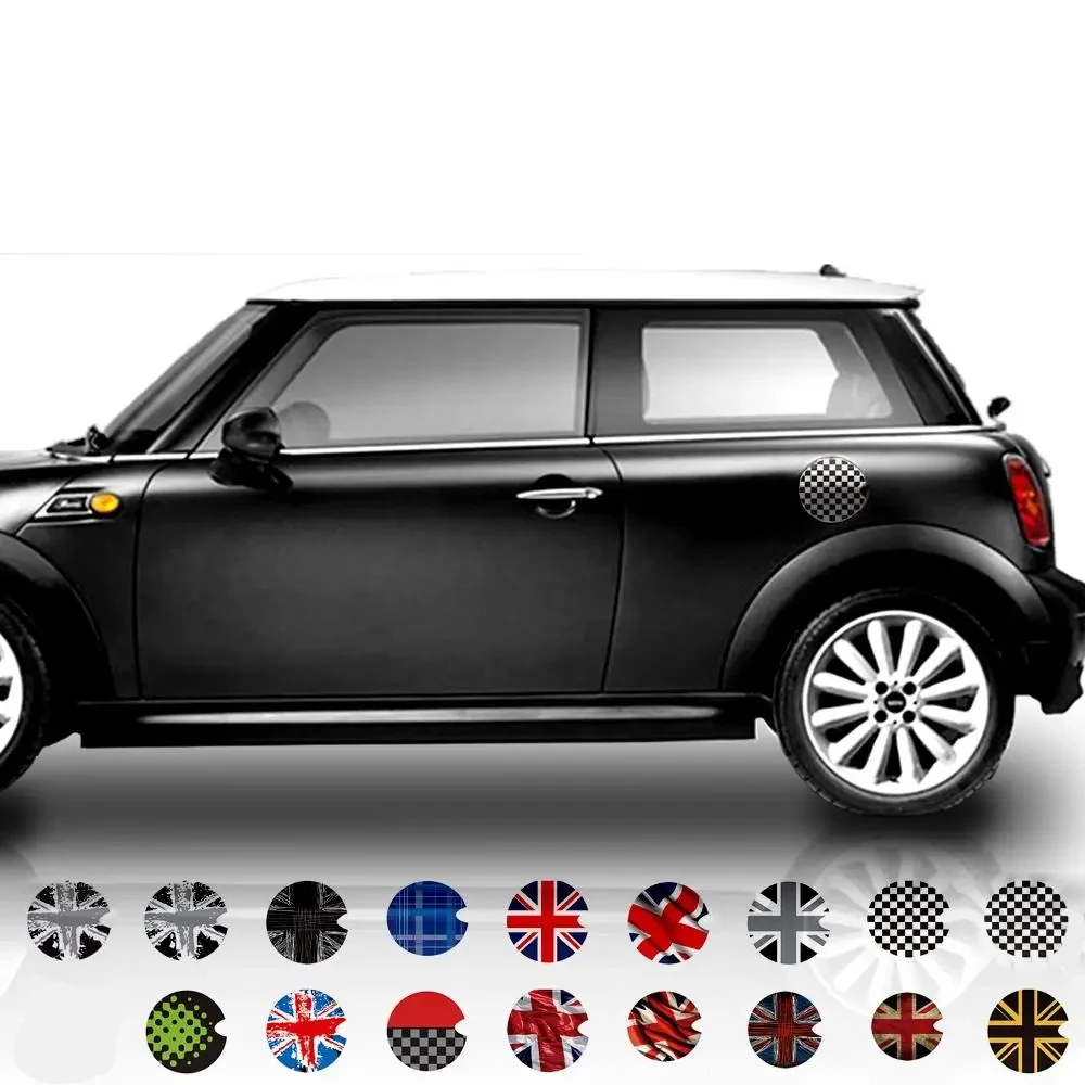 Mini cooper hatch one clubman countryman r55 r56 r60 r61 f55 f56,燃料油キャップ,18スタイルのグラフィックステッカー